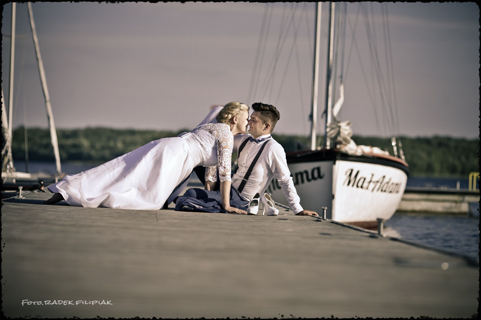 zdjęcia ślubne nad jeziorem tarnobrzeskim