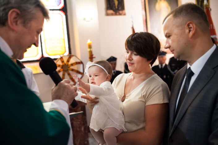 Zdjęcia z przygotowań i ceremonii chrztu Alicji